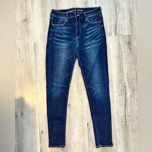 American Eagle Hi Rise / High Rise Blue Jegging Jeans